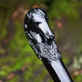 Handmade Carbon Steel Viking Fantasy Sword | Horse Handle Decorative Bastard Sword with Leather Sheath | Collectible Cosplay & Wall Décor Gift