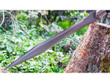 Handmade Viking Spear - 39" Carbon Steel Blade & Wooden Handle - Historical Collector's Decorative Gift