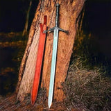 Handmade Scottish Claymore Sword | Medieval Highland Replica with Leather Sheath | Collectible Display, Cosplay & Gift