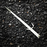 The Lord of the Rings White Glamdring Sword Replica – 40" Stainless Steel with Leather Handle & Wall Mount Display