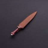 Custom Handmade D2 Steel Fixed Blade Knife | Outdoor, Camping & Collectible Dagger with Leather Sheath