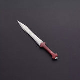 Custom Handmade D2 Steel Fixed Blade Knife | Outdoor, Camping & Collectible Dagger with Leather Sheath