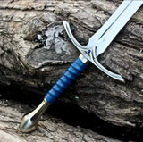 Hand Forged High Carbon Steel Viking Style Sword with Scabbard | Medieval Collectible Gift