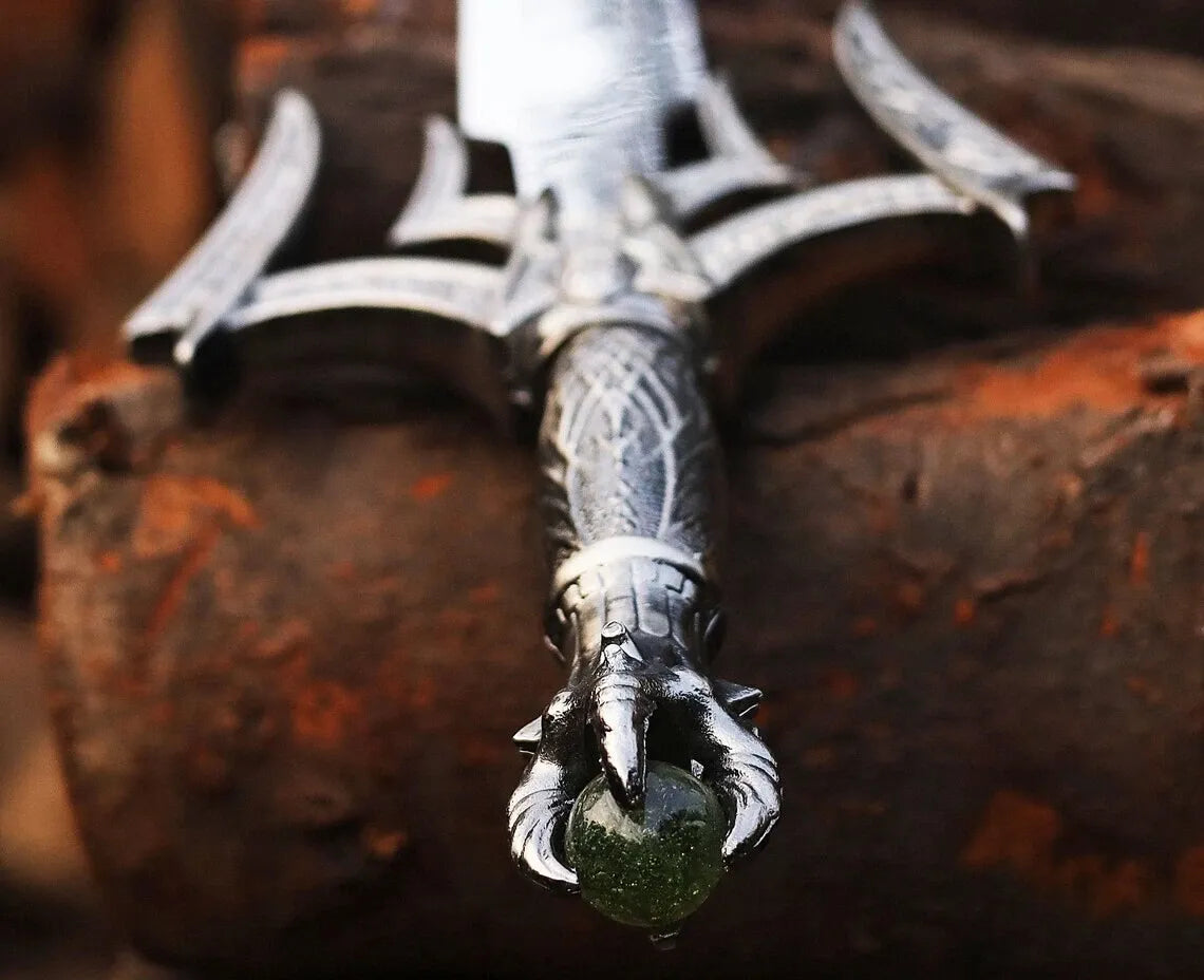 Hand-Forged Luciendar Sword of Light | Fantasy Replica by Kit Rae | Collectible Decorative Blade | Unique Gift for Him or Dad