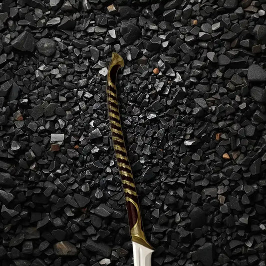 The Lord of the Rings High Elven Warrior Sword Replica – 40" Stainless Steel with Elven Vine Handle Design