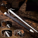 Witcher Sword Set – Geralt of Rivia Replica Swords, 44" Steel Longswords with Leather Handles & Scabbards