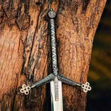 Handmade Scottish Claymore Sword | Medieval Highland Replica with Leather Sheath | Collectible Display, Cosplay & Gift