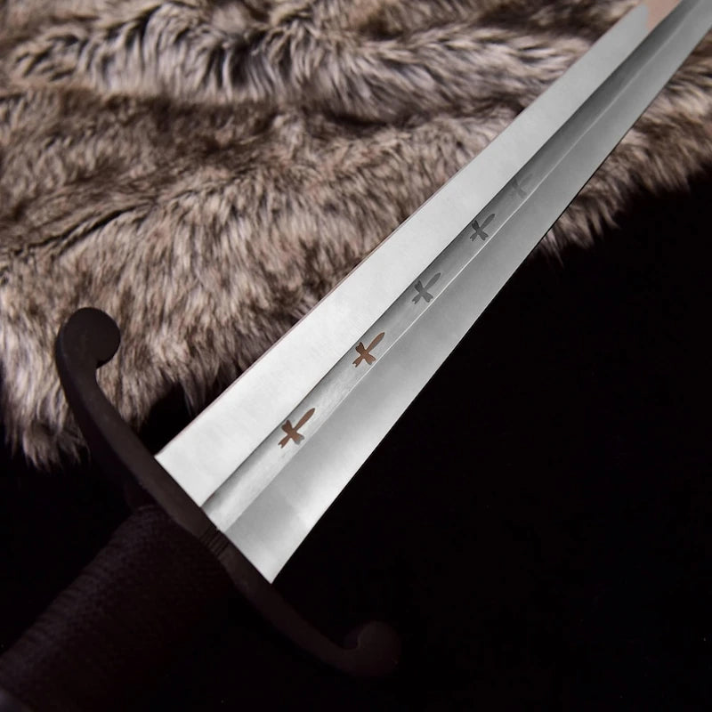 Handmade D2 Carbon Steel Viking Sword - Medieval Replica, 40" Collectible Gift