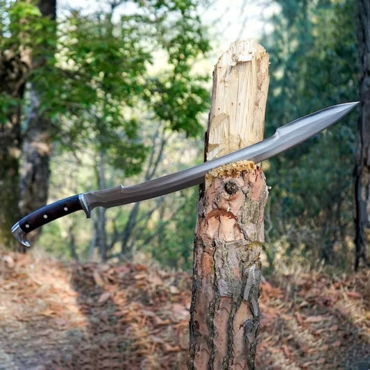 Handmade Carbon Steel Viking Sword - Kalis Hunting Survival Full Tang Blade