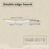 Handmade Carbon Steel Viking Sword - Kalis Hunting Survival Full Tang Blade