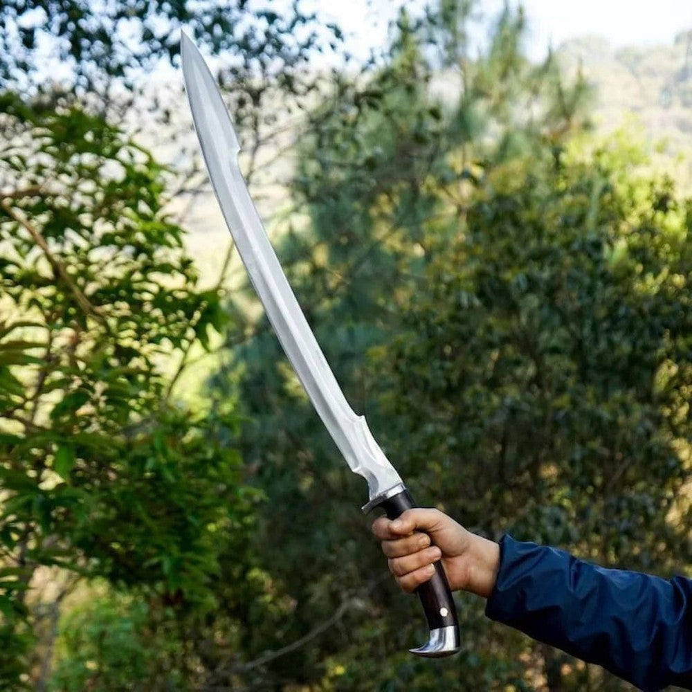 Handmade Carbon Steel Viking Sword - Kalis Hunting Survival Full Tang Blade