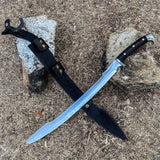Handmade Carbon Steel Viking Sword - Kalis Hunting Survival Full Tang Blade
