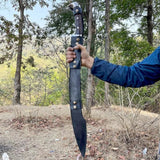 Handmade Carbon Steel Viking Sword - Kalis Hunting Survival Full Tang Blade
