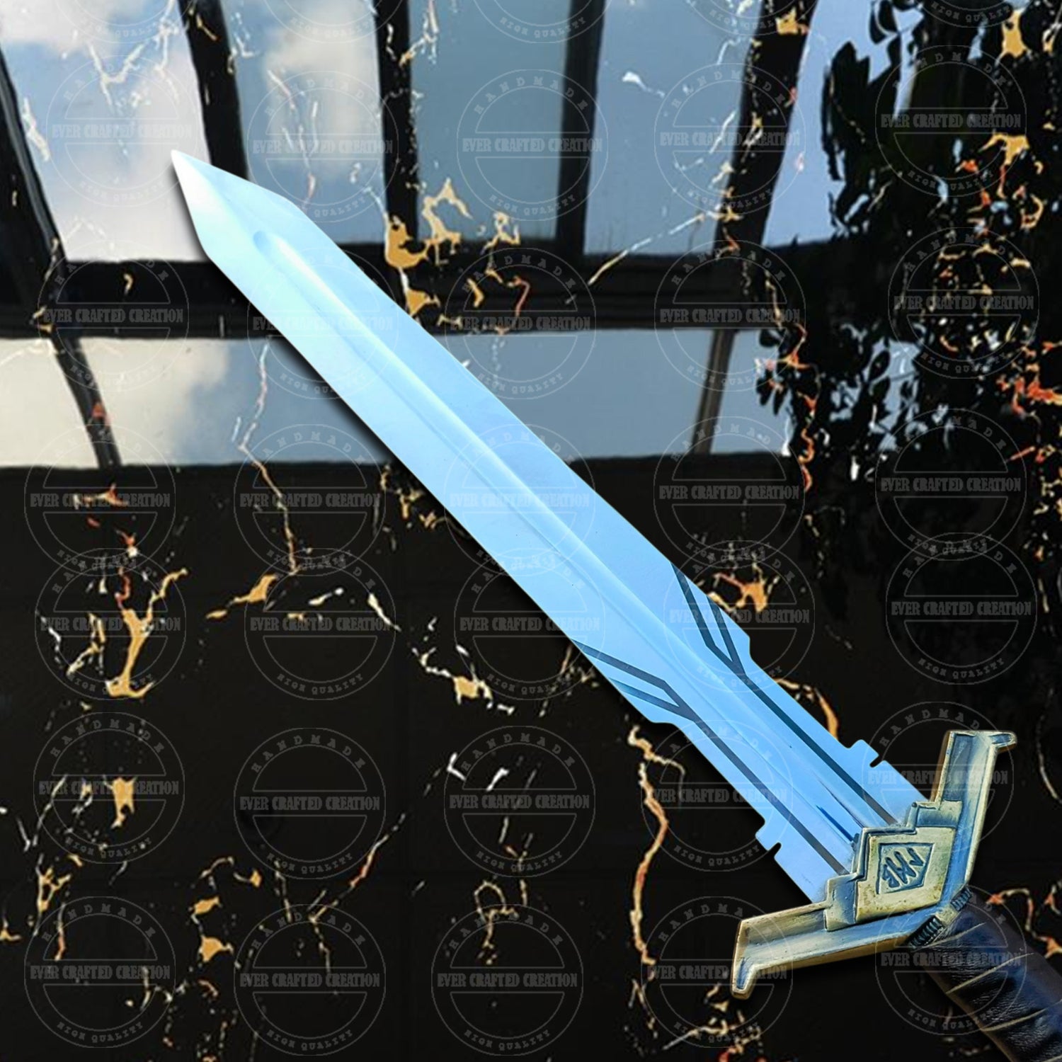 Custom Handmade Dwarven-Inspired Sword – Stainless Steel Blade, Personalized Gift for Him